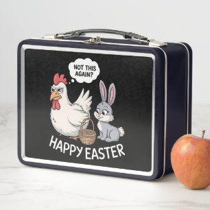 Lunch Box Lapin de Pâques Joyeux Poulet Lapin Pas Encore Ça