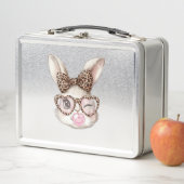 Lunch Box Lapin de Pâques Lunettes Mignonnes Léopard Lapin d (En situation)