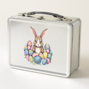 Lunch Box Lapin de Pâques OEufs colorés Chasse aux oeufs de