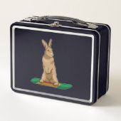 Lunch Box Lapin en Snowboard avec Snowboard (Devant)
