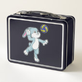 Lunch Box Lapin en sport avec volleyball (Dos)