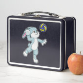Lunch Box Lapin en sport avec volleyball (En situation)