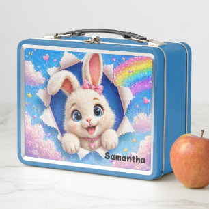 Lunch Box Lapin Mignon Arc-en-Ciel Perçant