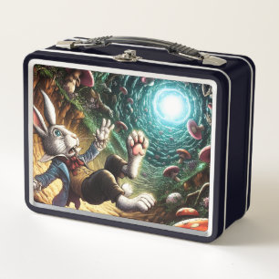 Lunch Box Lapin Panique Tombant Dans Le Trou Du Lapin