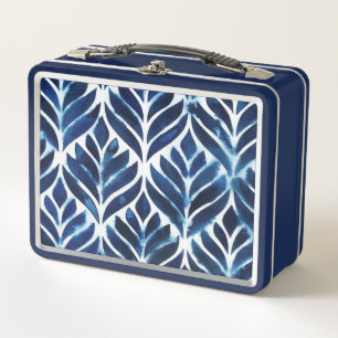 Lunch Box L'aquarelle de cobalt couvre de tuiles IV