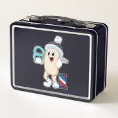 Lunch Box Laque pour coiffeur avec ciseaux (Dos)