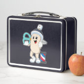 Lunch Box Laque pour coiffeur avec ciseaux (En situation)