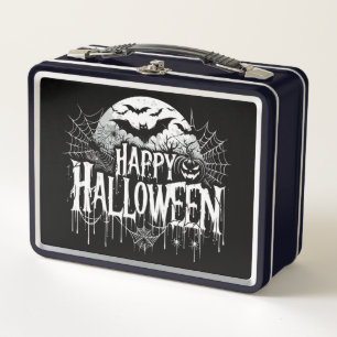 Lunch Box L'art d'Halloween vintage