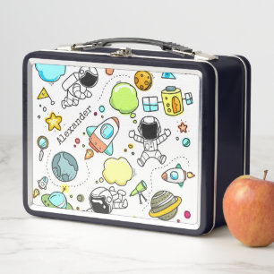 Lunch Box L'astronaute du dessin animé Space Rockets Boy's