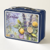 Lunch Box Lavande et citrons (Dos)