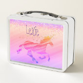 Lunch Box Lavande et licorne rose (Dos)