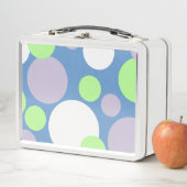 Lunch Box Lavande Menthe & Points Blancs (En situation)