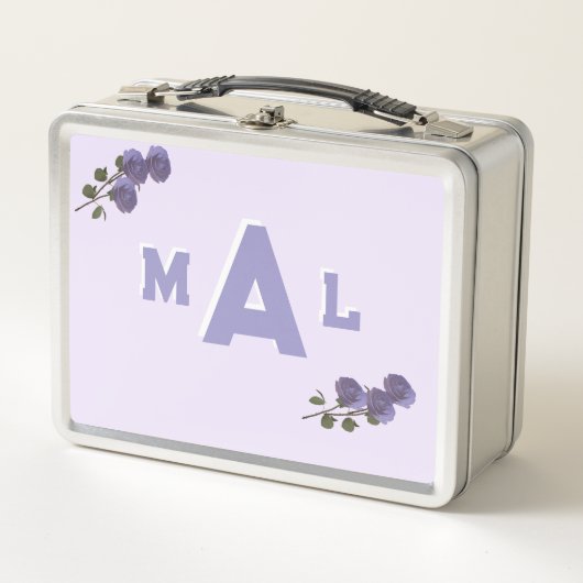 Lunch Box Lavande monographique personnalisable (Devant)
