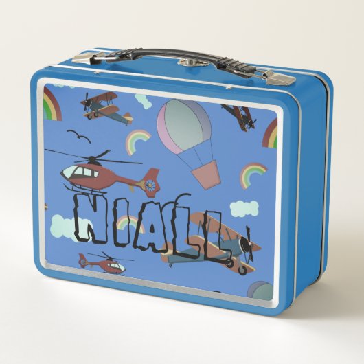 Lunch Box L'aviation colorée amusante (Dos)