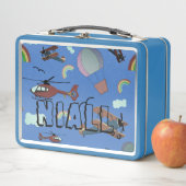 Lunch Box L'aviation colorée amusante (En situation)