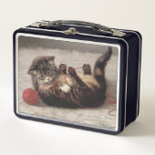 Lunch Box Le berceau de chat, un chat qui joue à la balle de (Devant)