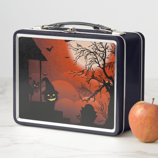 Lunch Box Le cauchemar de la lune sanglante d'Halloween (En situation)
