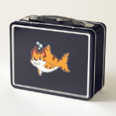 Lunch Box Le chat tigre comme requin dans l'eau.PNG (Dos)