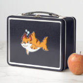Lunch Box Le chat tigre comme requin dans l'eau.PNG (En situation)