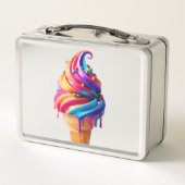 Lunch Box Le cône de glace classique de SlipperyJoe's vibran (Dos)