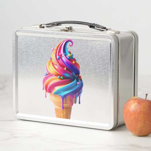 Lunch Box Le cône de glace classique de SlipperyJoe's vibran (En situation)