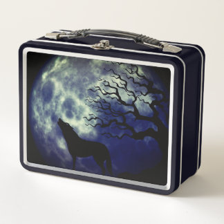 Lunch Box Le loup hurle à la poubelle de la lune