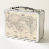 Lunch Box Le monde sur la projection de Mercator (Dos)