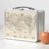 Lunch Box Le monde sur la projection de Mercator (En situation)