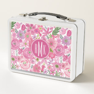 Lunch Box Le monogramme je dentelle le motif floral