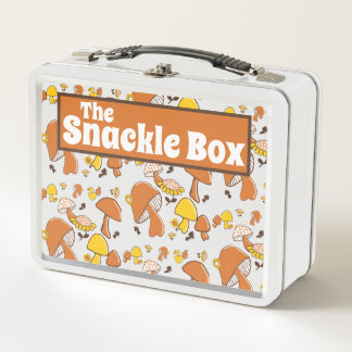 Lunch Box Le Motif de chambre de champignons rétro