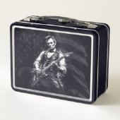 Lunch Box Le président Abraham Lincoln jouant de la guitare (Dos)
