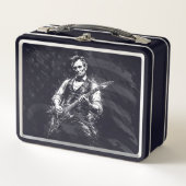Lunch Box Le président Abraham Lincoln jouant de la guitare (Devant)