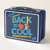 Lunch Box Le retour à l'école de mignonne enfant (Dos)