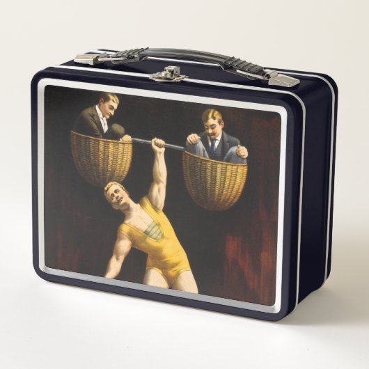 Lunch Box Le Sandow Eugen Sandow Vaudeville Weightlifter (Devant)