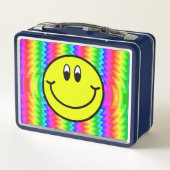 Lunch Box Le Sourire face Emoji Colorful Metal Lunbox (Dos)