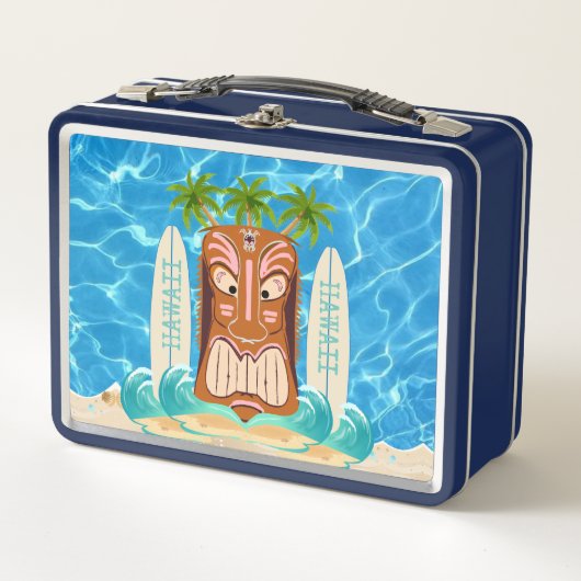 Lunch Box Le Surf Tiki Man Hawaii (Devant)