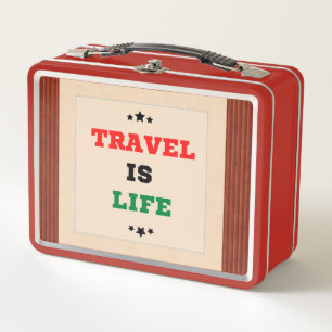 Lunch Box Le Voyage Est La Boîte À Déjeuner À Vie