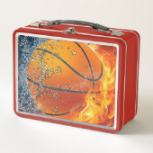 Lunch Box Lecteur de ballon de basket flamboyant (Devant)