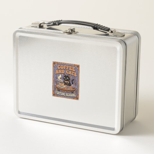 Lunch Box Lecture de la fortune du café et des chats avec de (Devant)