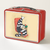 Lunch Box Lecture du livre de chat Lover (Devant)