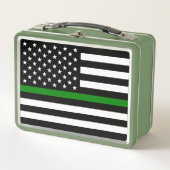 Lunch Box Légère ligne verte : Anciens combattants patriotiq (Devant)