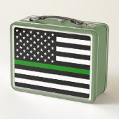 Lunch Box Légère ligne verte : Anciens combattants patriotiq (Dos)