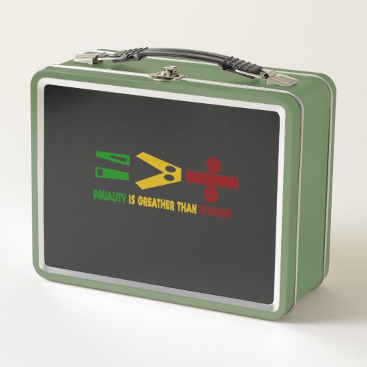Lunch Box l'égualité est plus grande que la division (Devant)