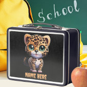 Lunch Box Leopard Kitten Jungle Safari animal Kitty Chat
