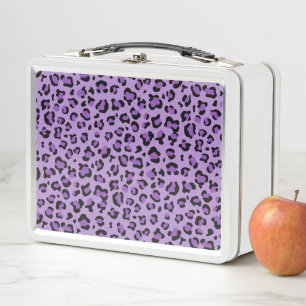 Lunch Box Leopard Print, Léopard Spots, Purple Leopard