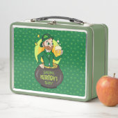 Lunch Box Leprechaun de dessin dans une casserole d'or tenan (En situation)