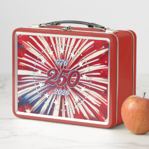 Lunch Box Les 250 ans d'Amérique 1776-2026 Feux d'artifice R