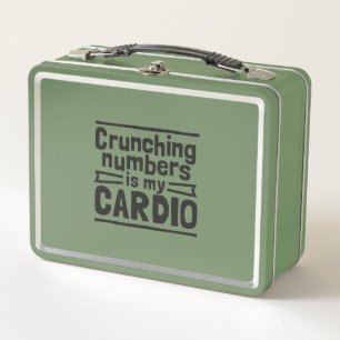 Lunch Box Les Chiffres De Crunching Est Mon Cardio