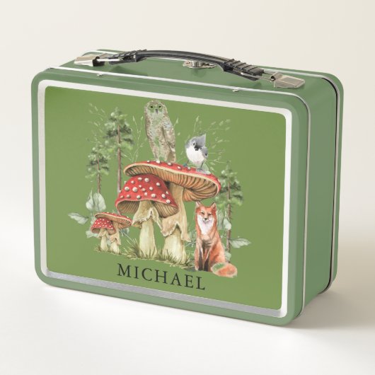 Lunch Box Les Créatures des bois Forêt des champignons (Dos)