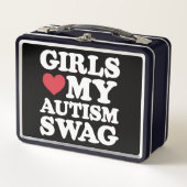 Lunch Box Les filles aiment mon autisme Swag Funny Sensibili (Devant)